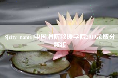 中国香港中国消防救援学院2019录取分数线