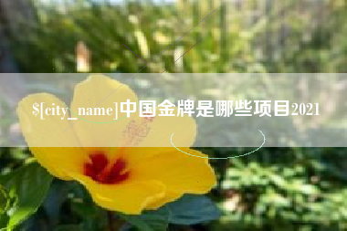 中国香港中国金牌是哪些项目2021