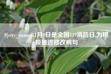 中国香港11月9日是全国119消防日,为积极推进修改病句