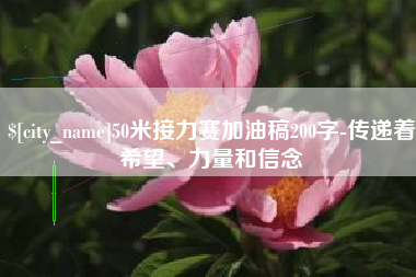中国香港50米接力赛加油稿200字-传递着希望、力量和信念
