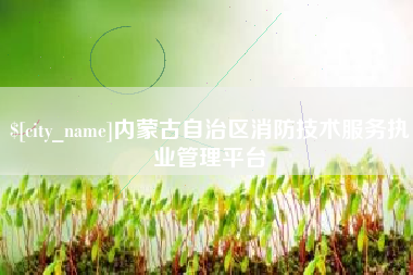 中国香港内蒙古自治区消防技术服务执业管理平台