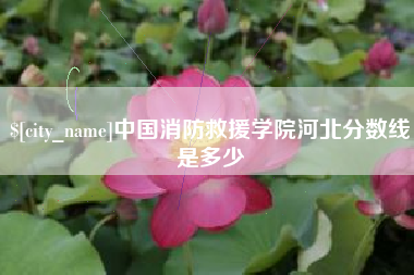 中国香港中国消防救援学院河北分数线是多少