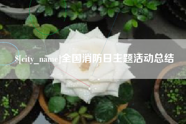 中国香港全国消防日主题活动总结