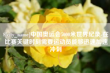 中国香港中国奥运会5000米世界纪录-在比赛关键时刻需要运动员能够迅速加速冲刺