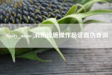中国香港消防设施操作员证真伪查询