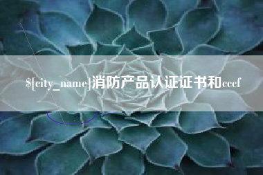 中国香港消防产品认证证书和cccf
