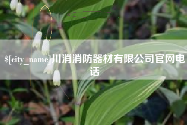 中国香港川消消防器材有限公司官网电话
