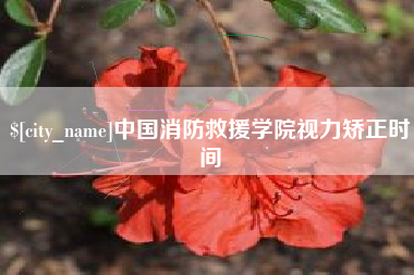 中国香港中国消防救援学院视力矫正时间