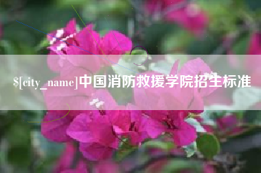 中国香港中国消防救援学院招生标准