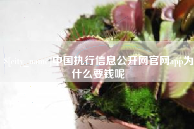 中国香港中国执行信息公开网官网app为什么要钱呢